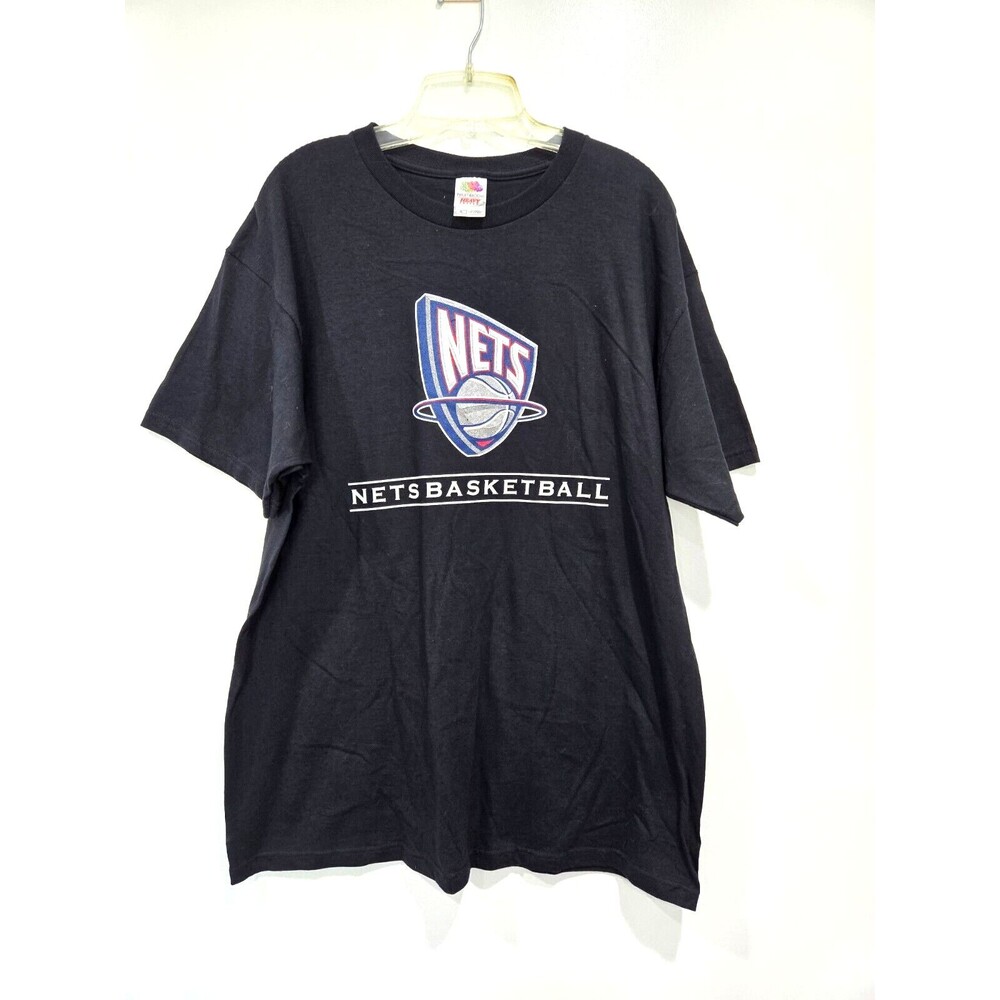 Nets Basketball Black Short Sleeve TShirt Sz‎ XL Fruit of Loom Chase